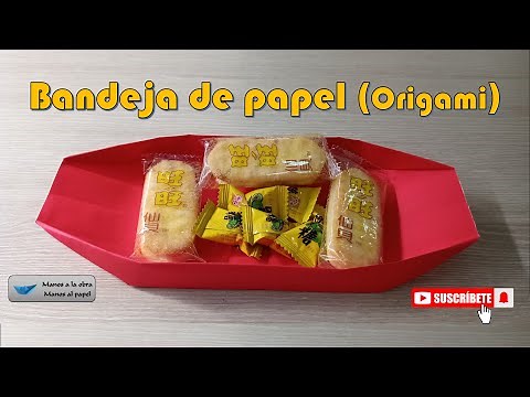 Bandeja de papel facil (Origami)