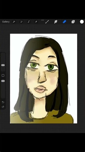 redrawing my creepy ART lol #digitaldrawing #artfixing #digitalpainting #ithought