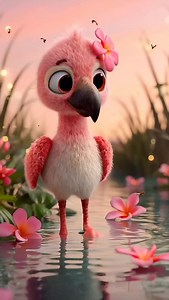 Here is a big hug ♥️ for you #cute #happy #flamingo | Nebelschaf Art
