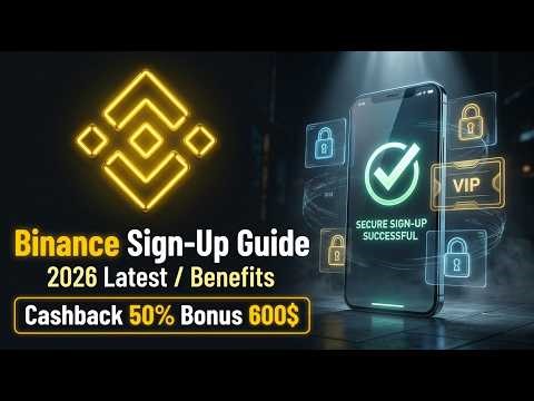 How to Create Binance Account 2026 (Step-by-Step) 50% payback + 30% discount