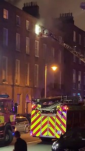 5.4K views · 175 reactions | FIRE / RESCUES: Dublin Four adults and a child were rescued from a top floor apartment by Firefighters using a turntable ladder last night. Six people were treated on scene by Paramedics, however all declined transport to hospital. The scene is now with Gardai for investigation which is standard procedure.  © @aidanjcoyne1 Info: Dublin Fire Brigade | Fire-Ireland.com | Facebook