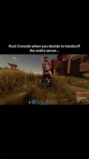 Rust Console when you decide to handcuff the entire server…#shorts #rust #rustconsole