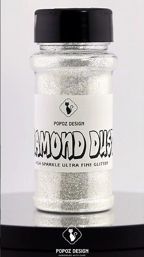 High Sparkle Fine Glitter "Diamond Dust" - Premium Quality Glitter from Popoz Design