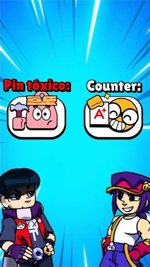 🧣 TODOS os COUNTERS de Pins toxicos do Brawl Stars #brawlstars #supercell