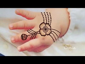 "Cute Baby Girl Mehndi Designs for Eid 2025 | Children's Arabic Mehndi | Kids Mehndi Design Tricks"