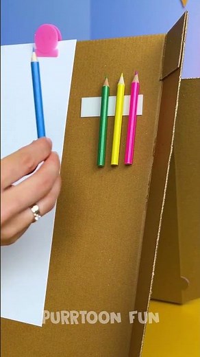 🍕 Pizza Box Craft 🎨 Turn It Into A Fun Easel! 🖌️