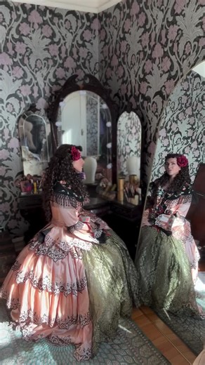 I can only imagine what was going through Christine Daaé’s head knowing her fiancé had a plan to trap her other boyfriend/mentor/situationship. Just some Aminta Phantom of the Opera content for you. Dress: Wig: