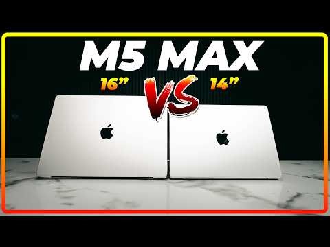 Did APPLE want us to know THIS?! - 14" vs 16" M5 MAX MacBook Pro