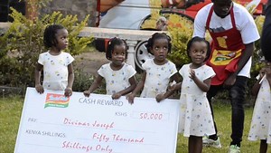 11K views · 630 reactions | YES! and as We Promised We have Just awarded the Two Winners 50,000 Ksh Each Courtesy of @Indomie_kenya  One From Nyanza Province sent Via MPESA and this Lady who is Raising Quadruplets ❤️ @indomie_kenya WHO IS NEXT??? | Bahati | Facebook