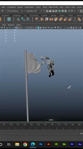 Wait for it... Perfect cloth Tear 😱#autodeskmaya #maya #tutorial