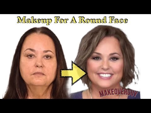 Makeup to Slenderize a Round Face - A MAKEOVERGUY Makeup Lesson