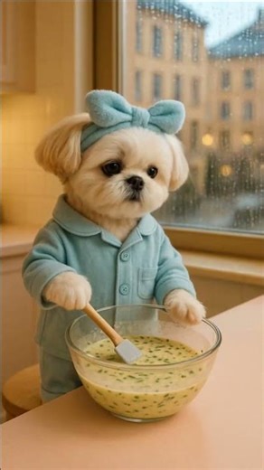Dog Makes His Own Breakfast 🐶🍳 | Viral Cute Chef Moment!