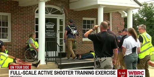 Full-scale active shooter training exercise