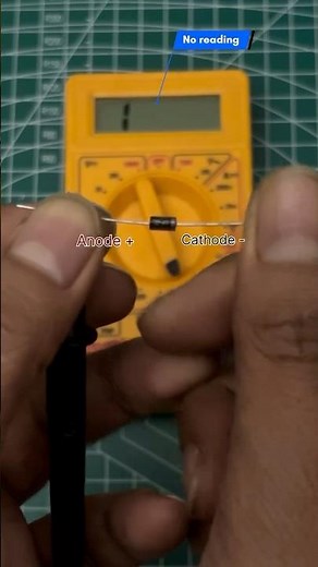 How to check diode using multimeter #multimeter #basic #electronics