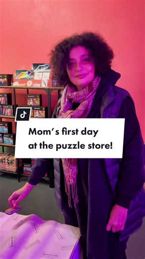 Mom’s first day, couldn’t be more proud 🥹 #puzzlestore #familybusiness #puzzlelab #corememory #foryou #fyp #yyj #victoriabc #wholesome #diy