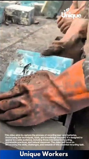 Lead-Acid Battery Recycling Process: Workers Safely Extract and Process Battery Materials