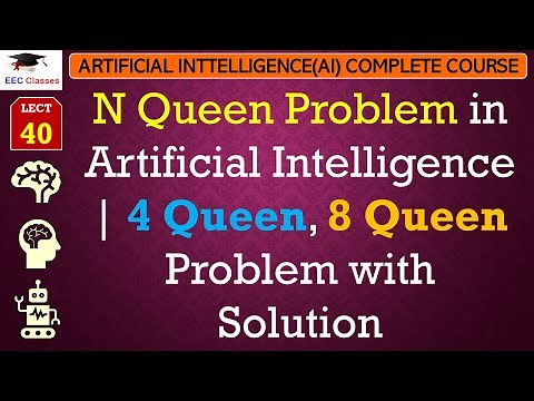 L40: N Queen Problem in Artificial Intelligence | 4 Queen, 8 Queen Problem with Solution | AI Course