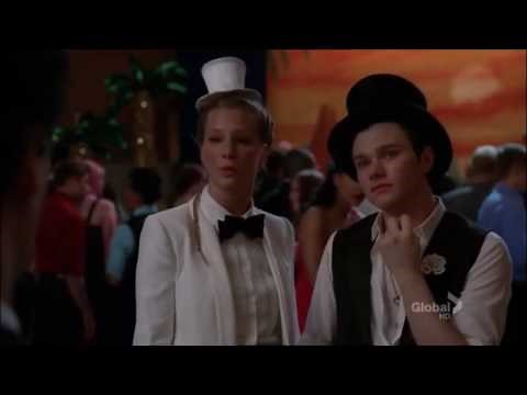 Glee Blaine goes to prom without hair gel 3x19