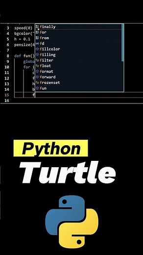 رسم الاشكال الهندسيه باستخدام مكتبة Turtle في بايثون