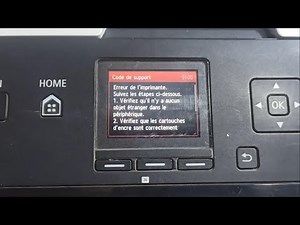code de support 5100erreur de l'imprimante suivez les etapes ci-dessous canon pixma mg5750