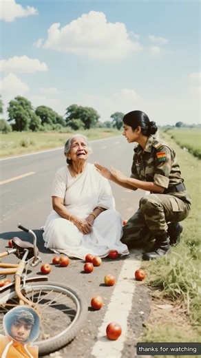 Lady Soldier saves Grandma from a robotic Grandfather 😭 #ai​ #army​ #save​