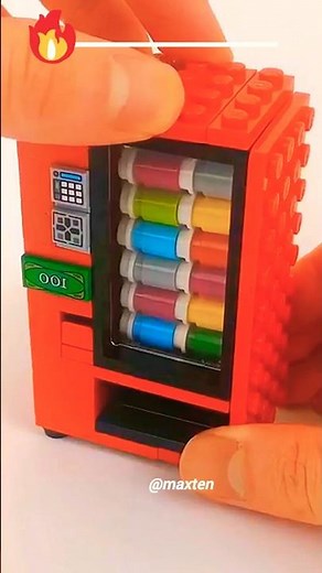 How to Build a Working LEGO Soda Machine! 🥤 #shorts