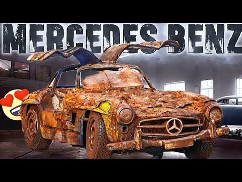 ASMR Abandoned Mercedes Benz 300SL Fully restoration (4k)