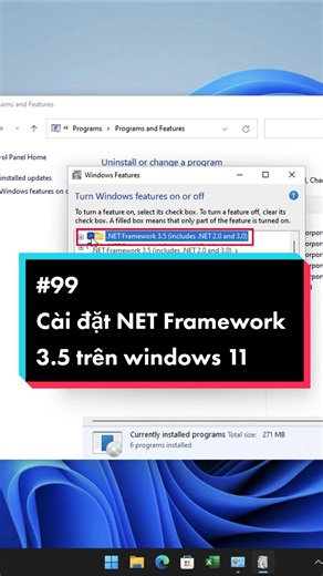 Cài đặt NET Framework 3.5 trên Windows 11 đơn giản