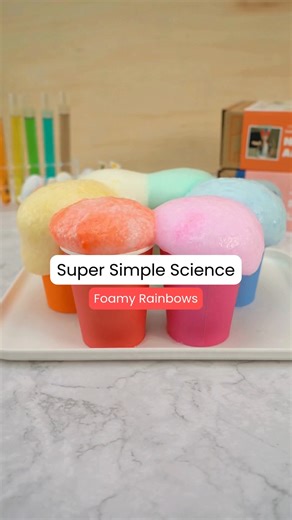 Watch science come alive with this easy Foamy Rainbow experiment! 🌈 Just a few kitchen ingredients, a splash of colour, and a lot of WOW. 🧪 Scientific fact 🧪 When you mix baking soda (a base) and vinegar (an acid), they react to produce carbon dioxide gas. The bubbles and foam you see are made when this gas gets trapped in the soapy water, creating lots of colourful, fizzy foam, just like the fizz in soda! #STEMfun #RainbowScience #DIY | Tinkerer