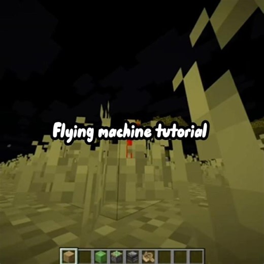 Flying machine tutorial in Minecraft Java and bedrock #minecraft #tutorial #games