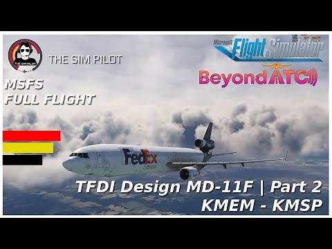 MSFS | TFDI Design MD-11 on Final Approach | Full Flight - Part 2