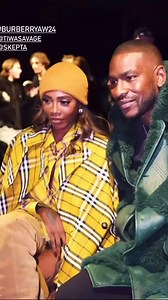 Tiwa Savage x Skepta at the Burberry show in London🇬🇧 #africanfolder #afrobeats #music #explore | African Folder
