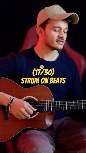 (17/30) strum on beat. #guitar #trythatinasmalltown #guitarlesson