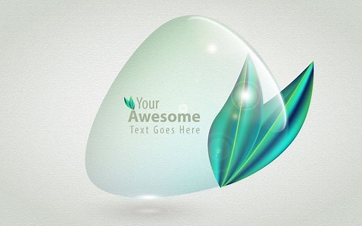 【Ai教程】如何绘制一个透明水滴LOGO