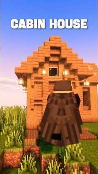 Minecraft Spruce Cozy Cabin Tutorial! 🪵✨️ #minecraft #shorts