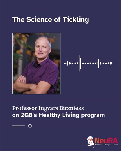 NeuRA (Neuroscience Research Australia) on Instagram: "Tickling, what is its purpose? Why can’t we tickle ourselves? Is it a biological function that helps us regulate fear, the unexpected… or is there something more going on in the brain? NeuRA Professor Ingvars Birznieks joined 2GB Afternoons host Michael McLaren to explore the neuroscience behind tickling and what it reveals about how our brain predicts, senses, and reacts to the world around us. Listen to the interview below a listen to disc