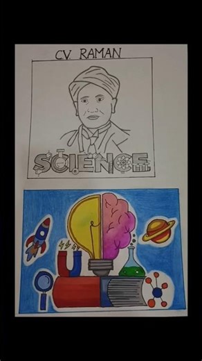 Science for a sustainable future poster 🧲🔬 | National technology day drawing | scienceproject 🚀