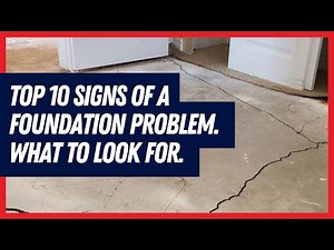 Top Ten Signs of a Foundation Problem. What To Look For In Foundation and Concrete Repair.