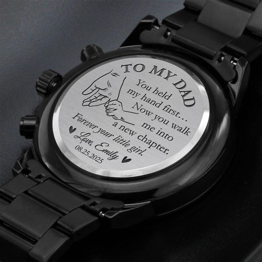 Personalized Father of the Bride Gift, Watch for Dad, Wedding Gift From Bride to Dad, Custom Engraved Watch, Gift From Daughter, Watch - Etsy Canada