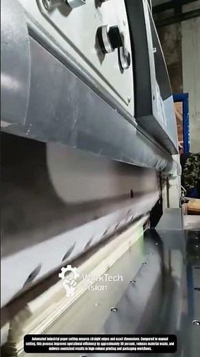 Automated Industrial Paper Cutting Process Using High Precision Guillotine Systems
