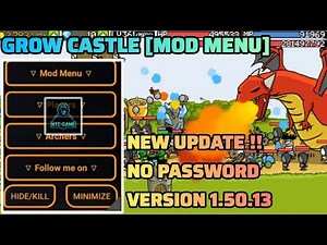 Grow Castle Mod Menu v1.50.13 | Unlimited Money & Unlocked All Heroes || NTC-GAME