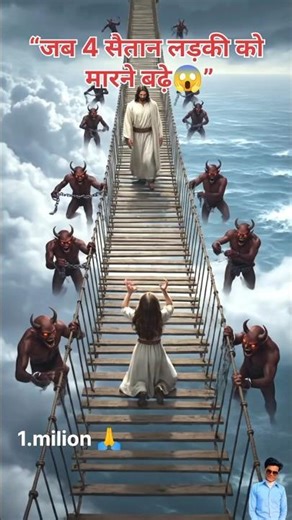 “Oh My God… 😱 जब सैतान ने घेरा लड़की को, तब हुआ चमत्कार! ✨#viral #jesus #amen”#jesuschrist 🌃