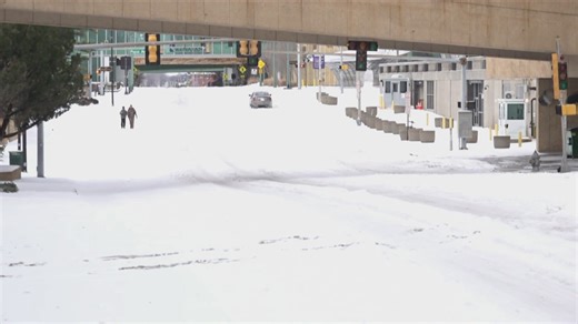 ABC24 checks on downtown Memphis Sunday afternoon during winter storm
