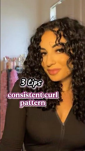 3 tips for consistent curl pattern💖🦋 #curlyhair #curltips