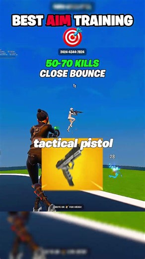 BEST AIM Training routine🎯#shorts #fortnite #fortnitetips #fortniteshorts