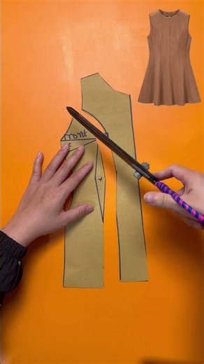 How to Draft a Simple Dress Pattern ✨ #diy #sewing #pattern