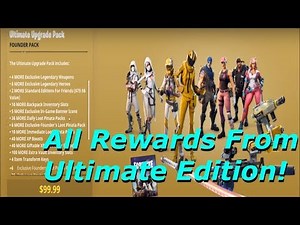 Fortnite - All Rewards From Ultimate Edition Founder’s Pack Showcase Part 33