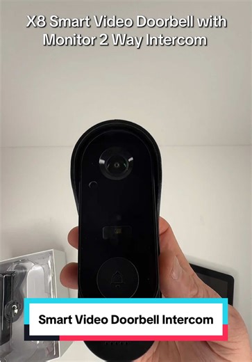 SMART VIDEO DOORBELL WITH HD SCREEN & TWO-WAY INTERCOM If you want proper security without paying stupid money, this is one of the easiest upgrades you can make to your home. You get a clear HD screen inside your house, live video at your door, two-way talk, motion detection, and infrared night vision so you can see exactly who’s there — day or night. The indoor display gives you a full, wide view of your doorstep, and the doorbell camera records automatically when triggered. You can customise t