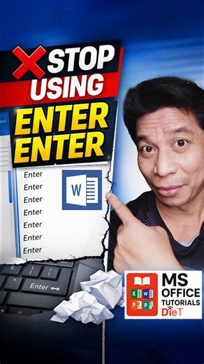 ❌ Enter Enter hanggang mapunta sa next page? ✅ This is the right way in MS Word para lumipat ang section o paragraph sa next page kahit mag-edit ka pa, di nasisira ang format Save this. You’ll need it 📄 #MSWordTips #OfficeHacks #TechTutorial | DieT