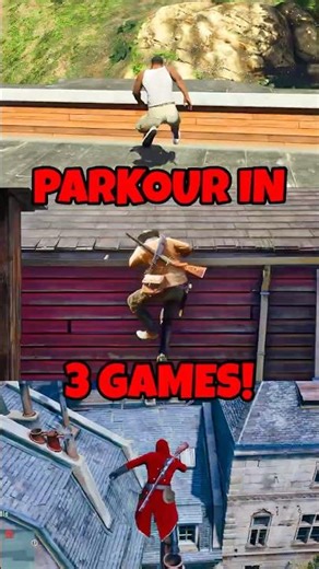 🤩Parkour in GTA 5 VS RDR2 VS AC Unity!